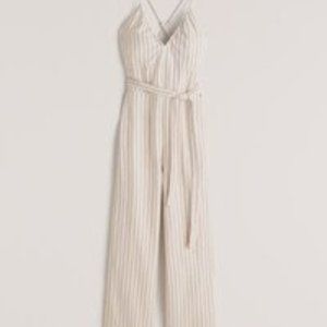 Abercrombie & Fitch Halter Crossback Jumpsuit